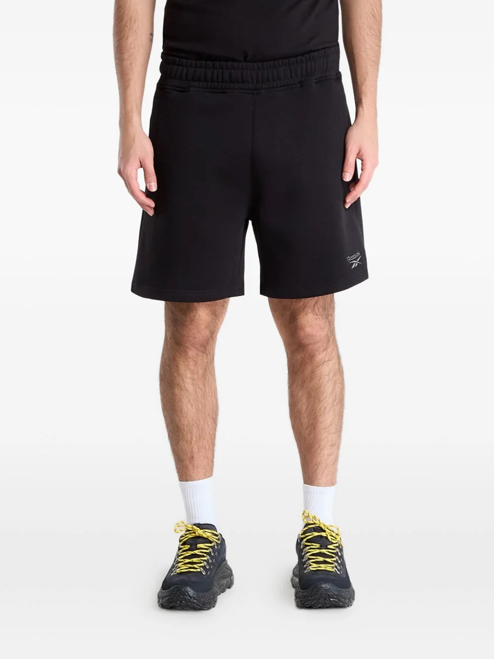 elastic waist shorts - 1