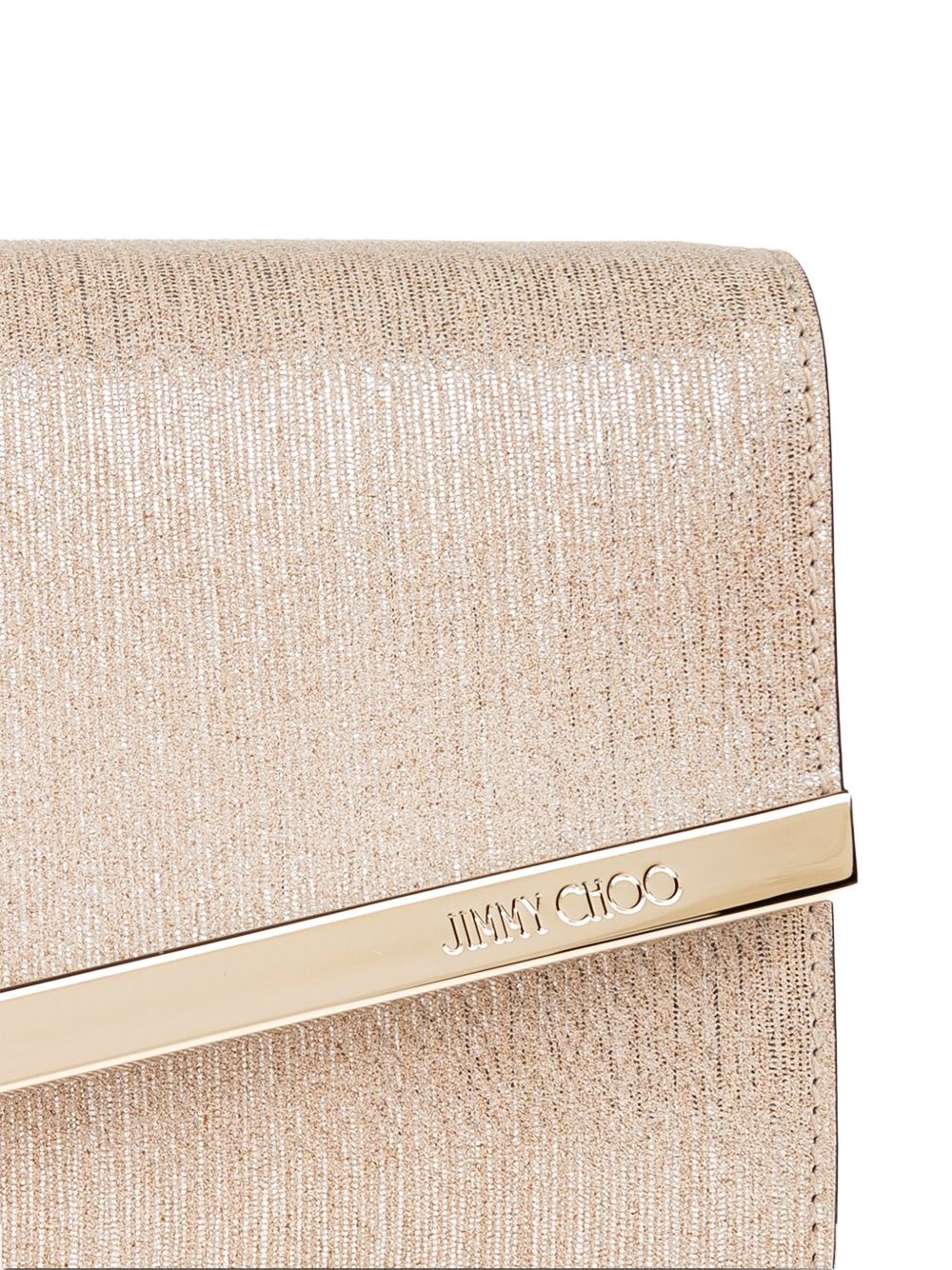 metallic-leather clutch bag - 6