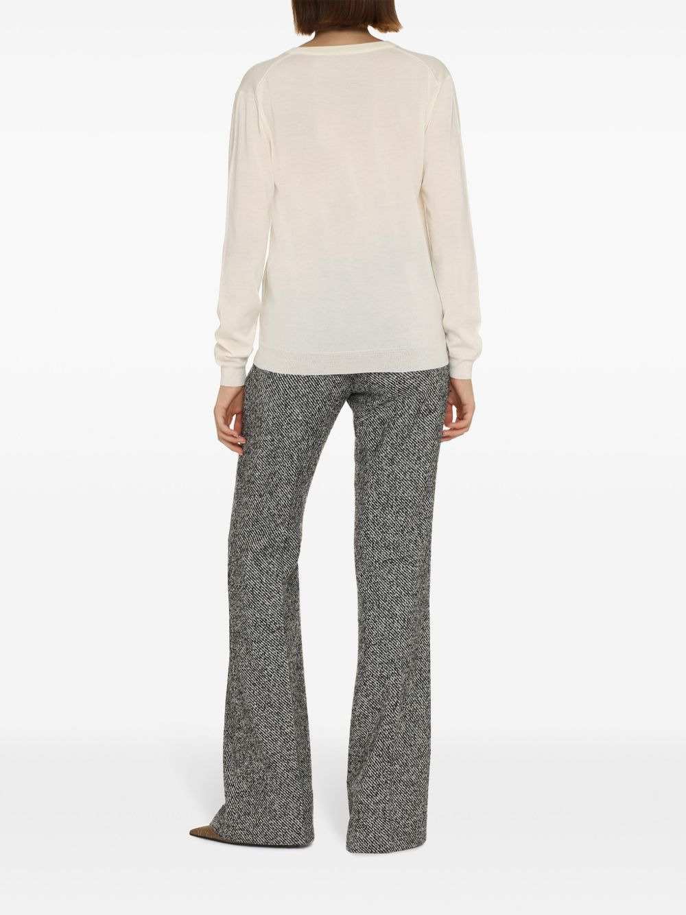 GG V-neck wool jumper - 3