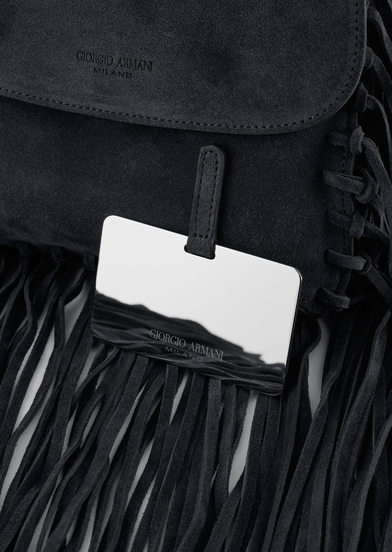 La Prima fringed suede bag - 7