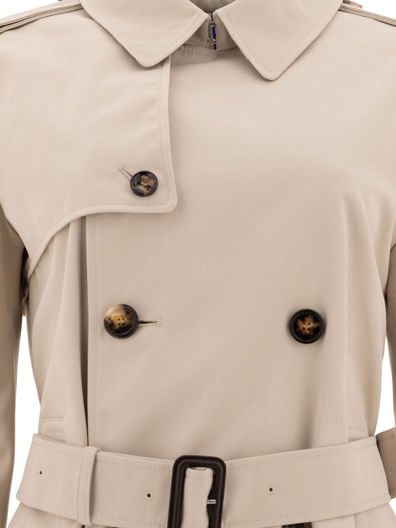 Burberry Cotton Blend Trench Jacket - 3