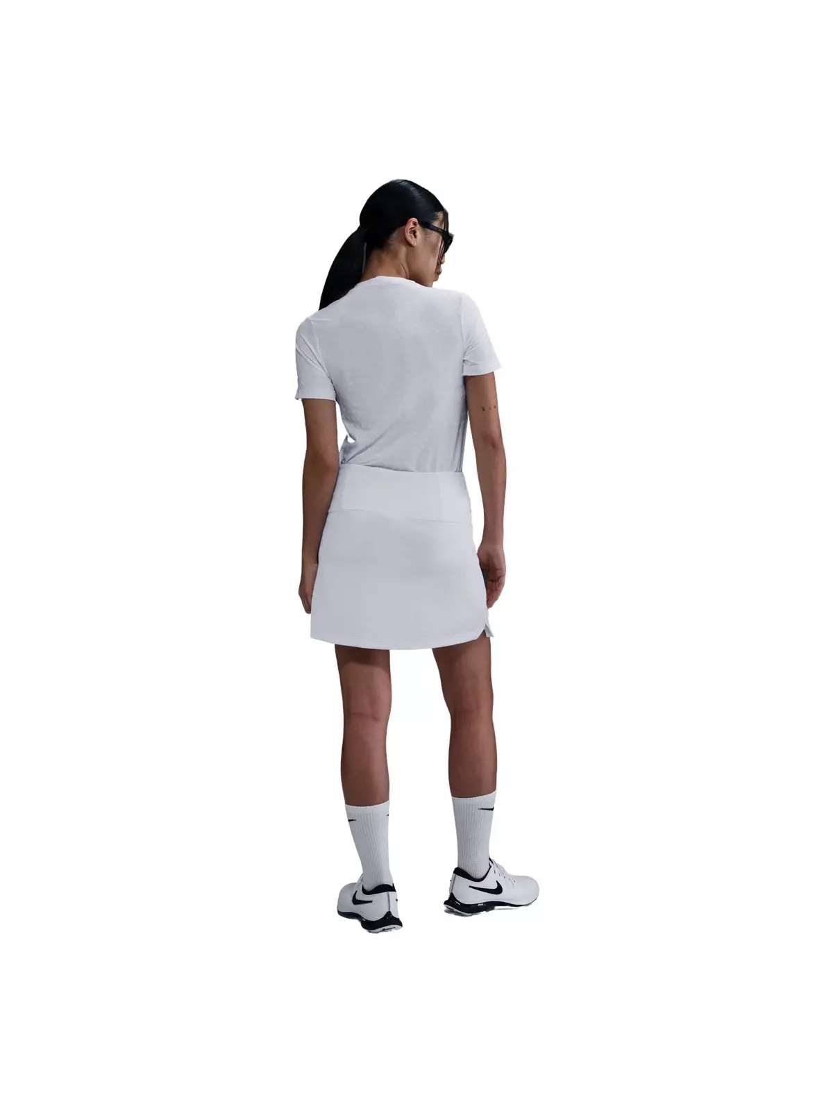 Women's Dri-FIT Tour Short-Sleeve Blade Jacquard AOJ Golf Polo -White - 5