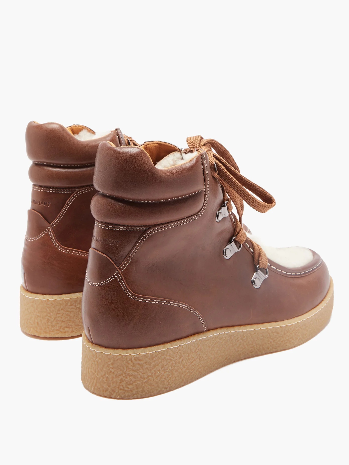 Alpica shearling-lined leather boots - 4