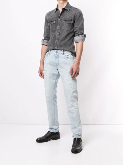 Dolce & Gabbana snap-button denim shirt outlook