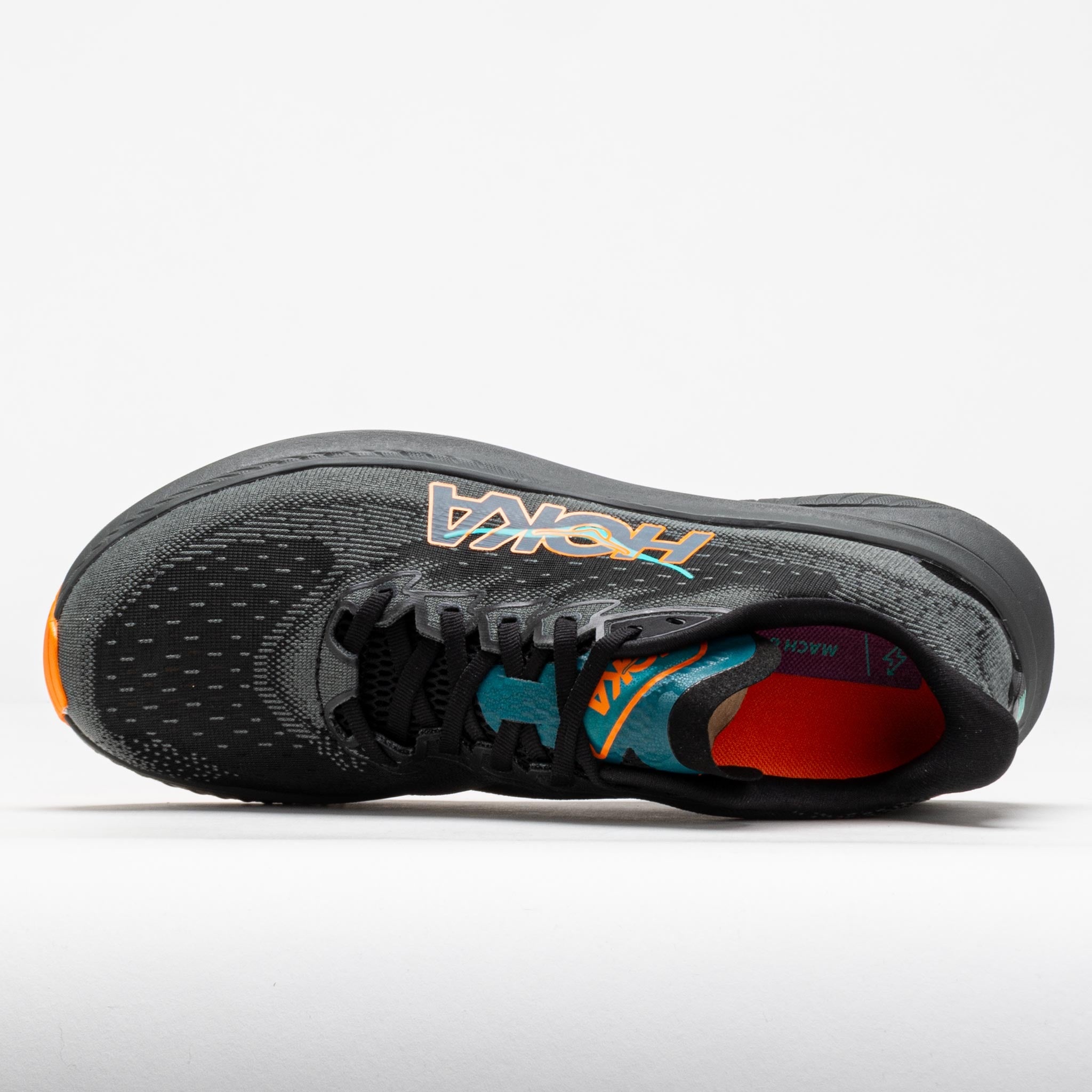 HOKA Mach 6 Men's Black/Electric Tangerine - 4