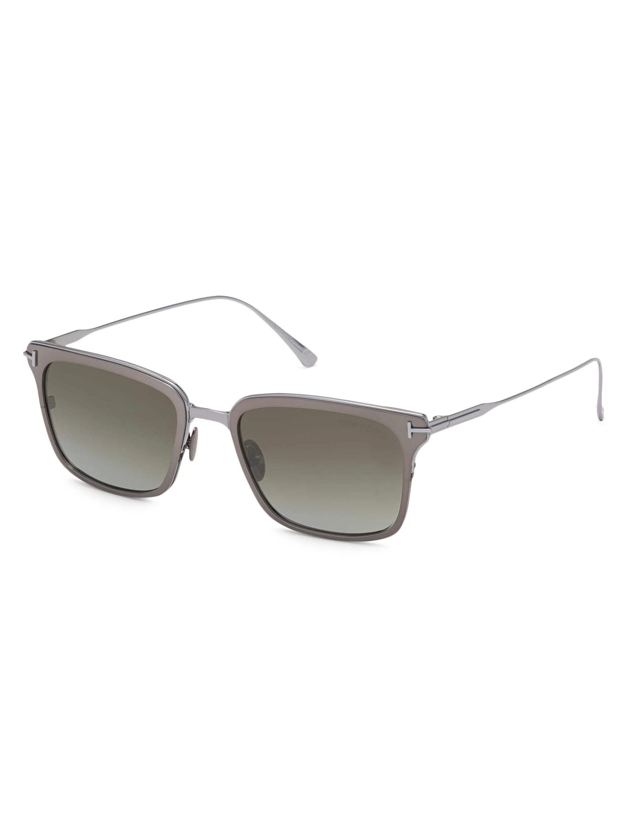 Men's Hayden 54MM Square Sunglasses - Dark Ruthen - 1