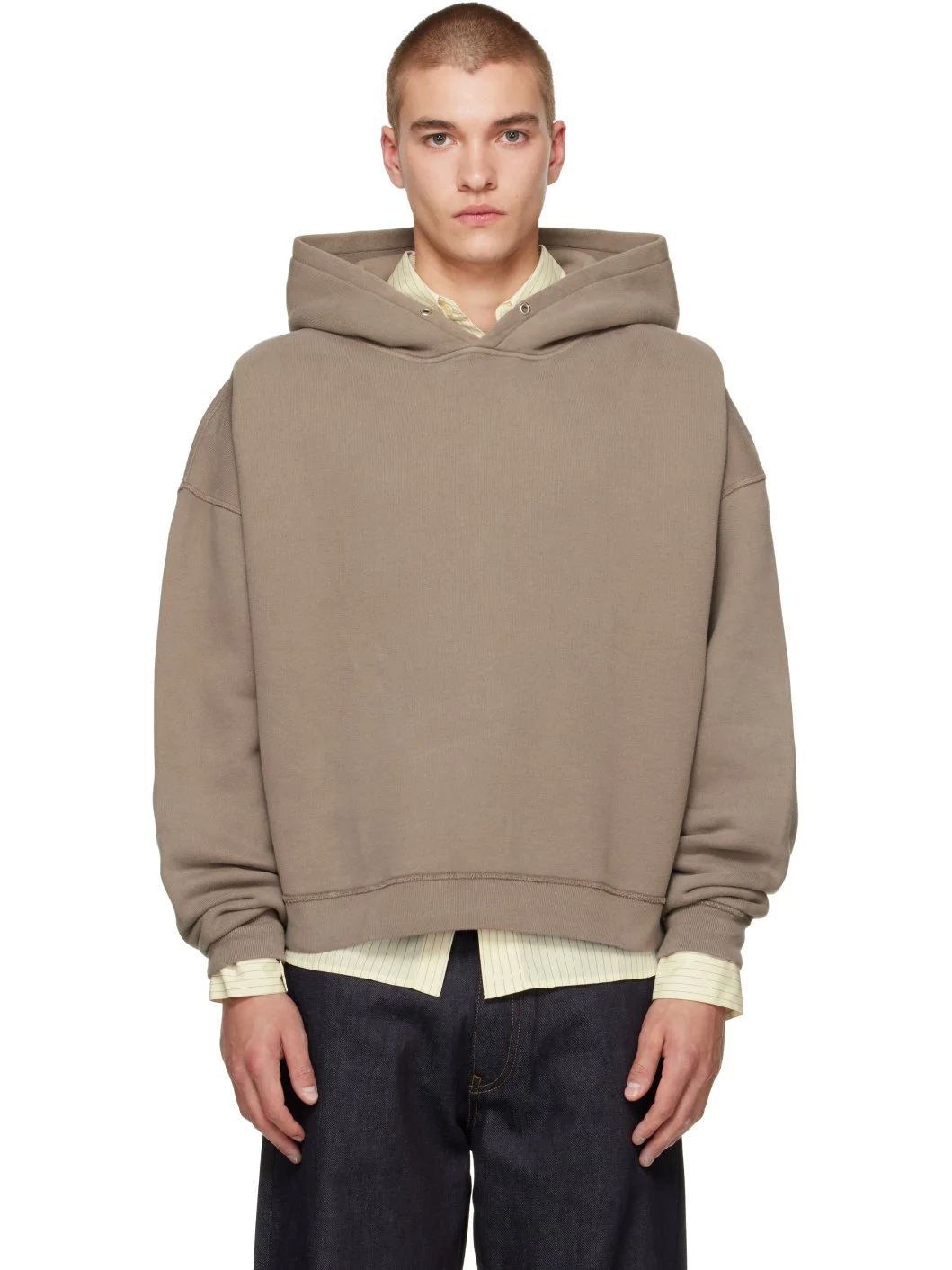 Taupe Sweat Hoodie - 1