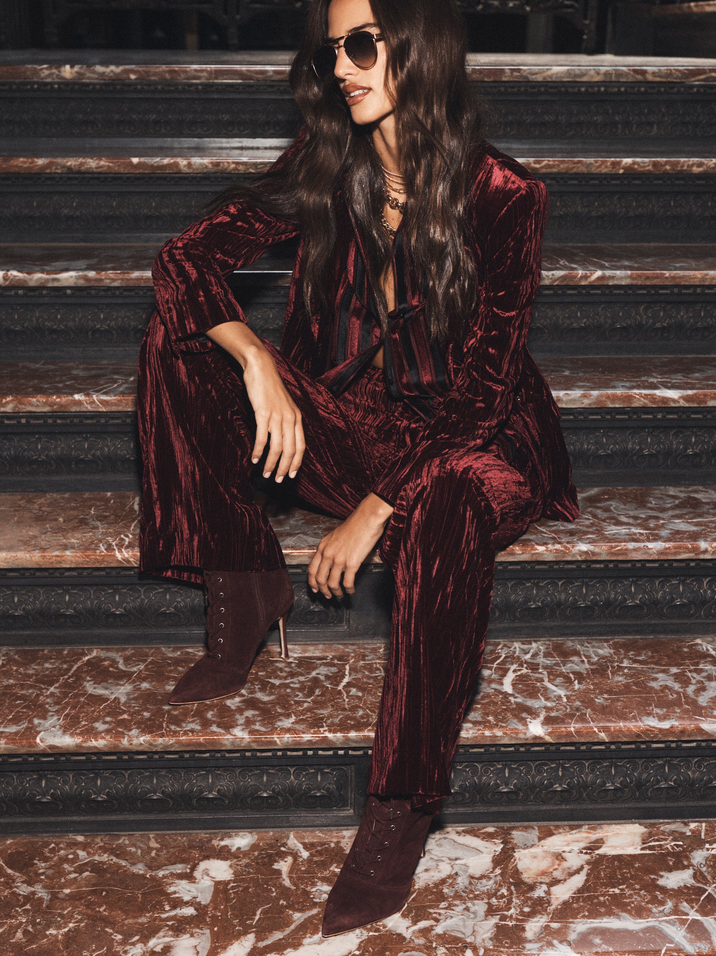 Livvy Velvet Trouser - 6