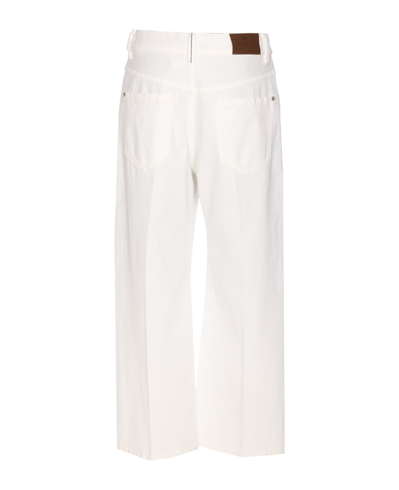 Contemporary Square Denim Pants With Jewel - 2