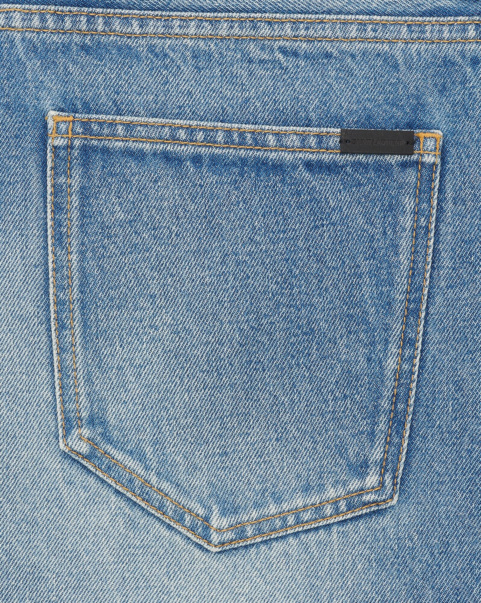 long extreme baggy jeans in lake medium blue denim - 5