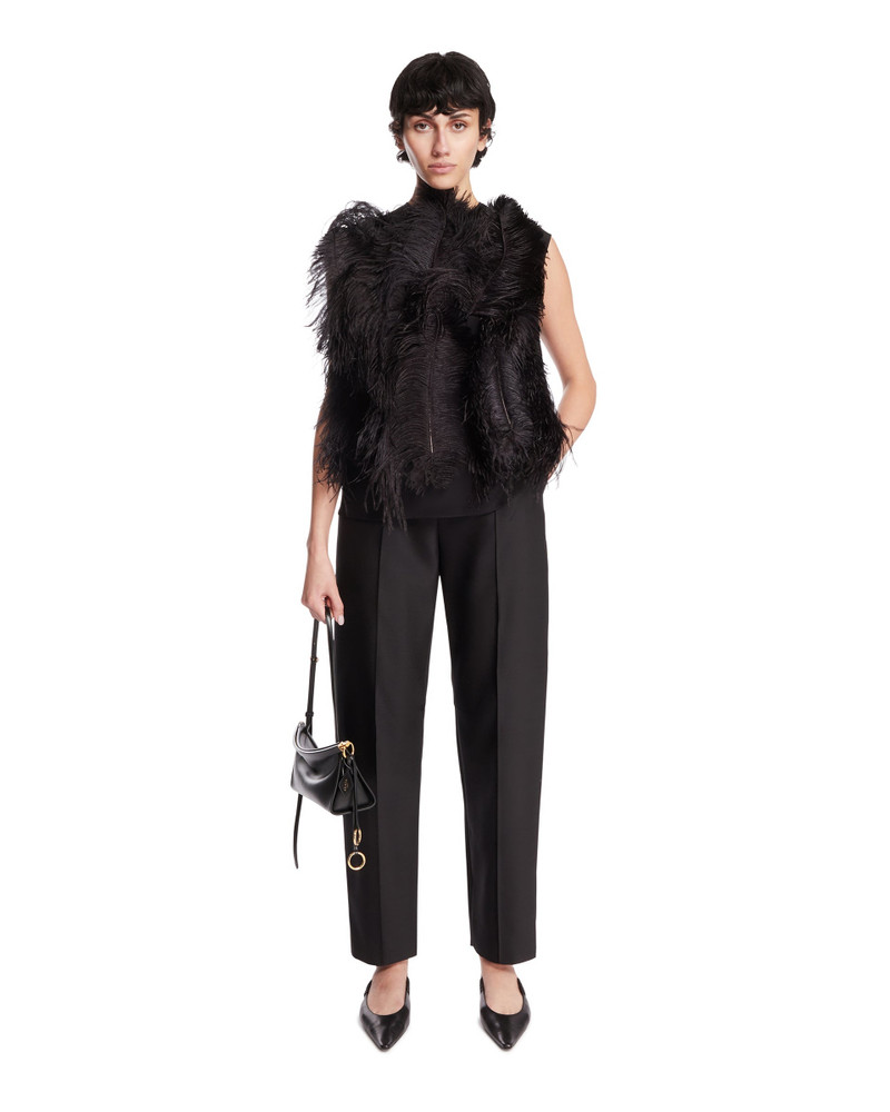 KHAITE Black Tailored Pants outlook