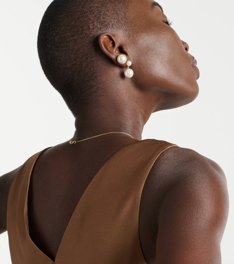 SOPHIE BILLE BRAHE 14kt gold single earring with freshwater pearl outlook