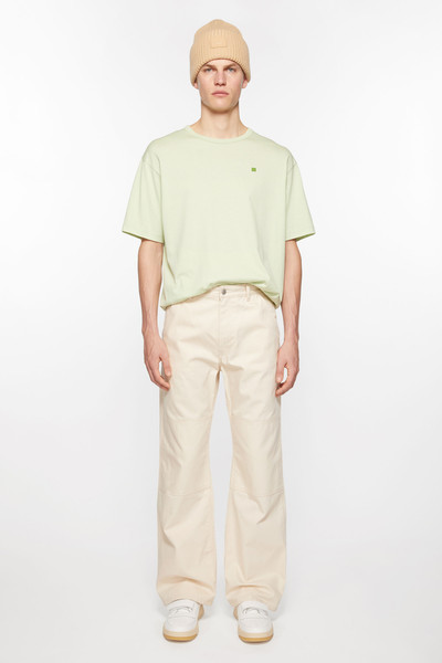 Acne Studios Patch canvas trousers - Oatmeal melange outlook