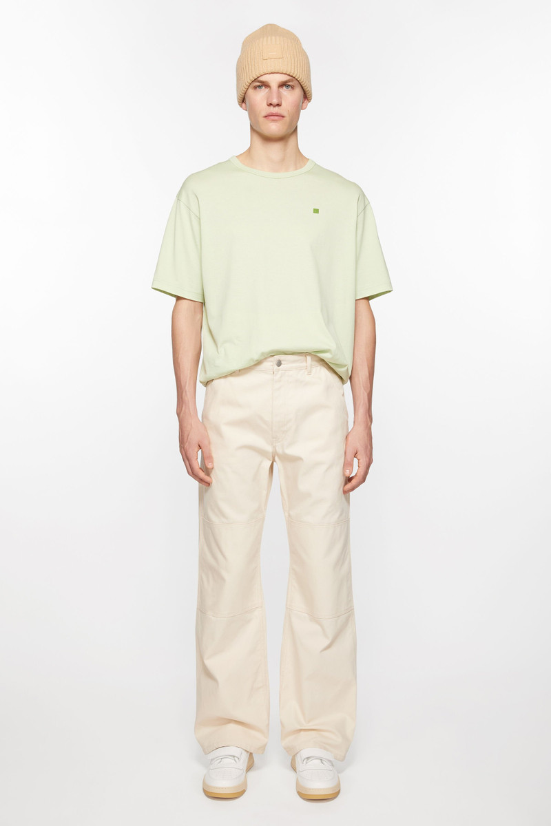 Acne Studios Patch canvas trousers - Oatmeal melange outlook