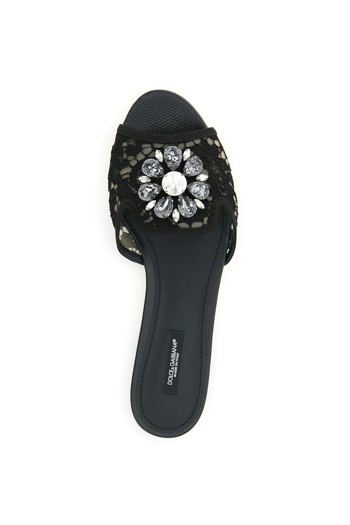 TAORMINA LACE SLIDES - 3