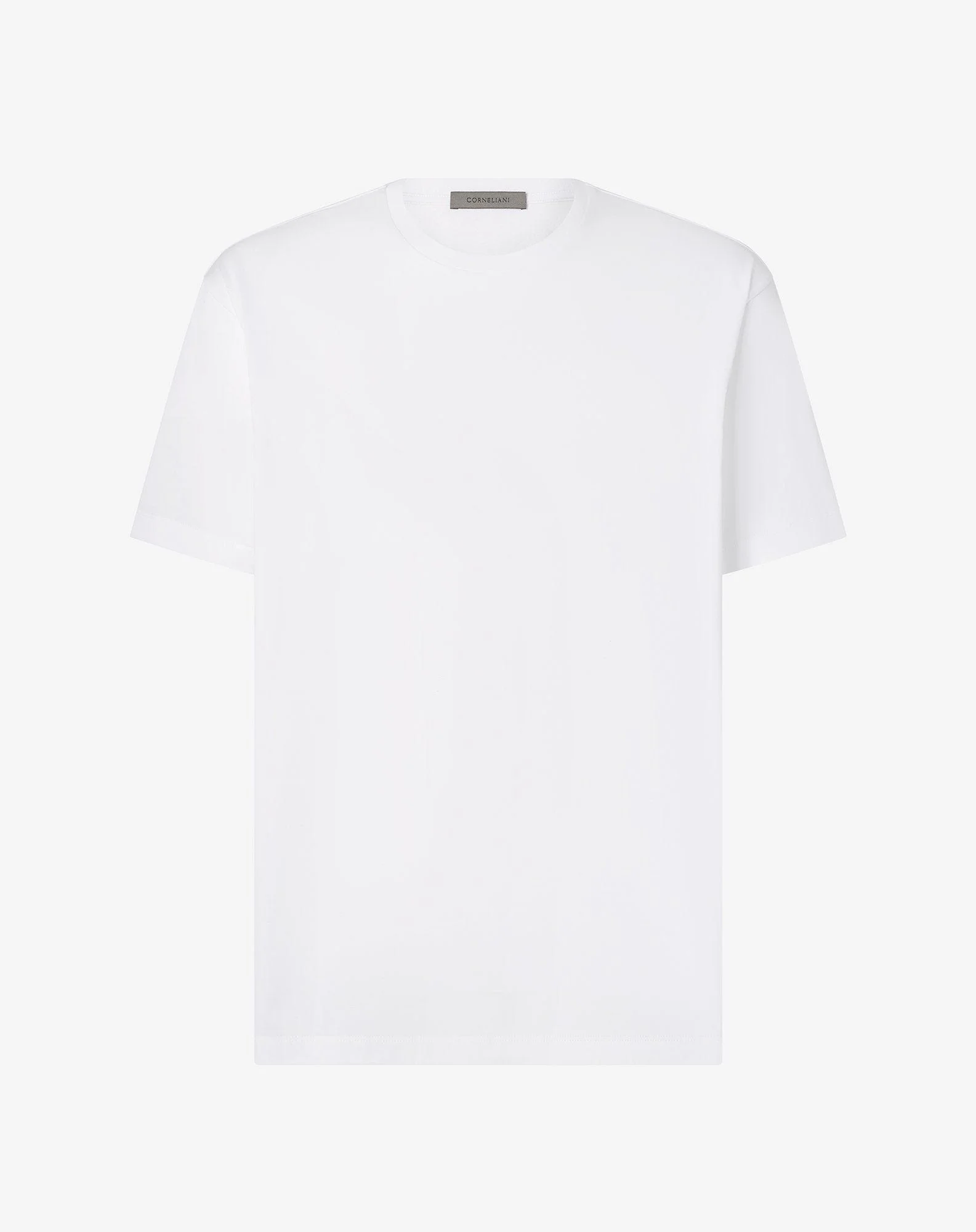 White oversized cotton jersey t-shirt - 1