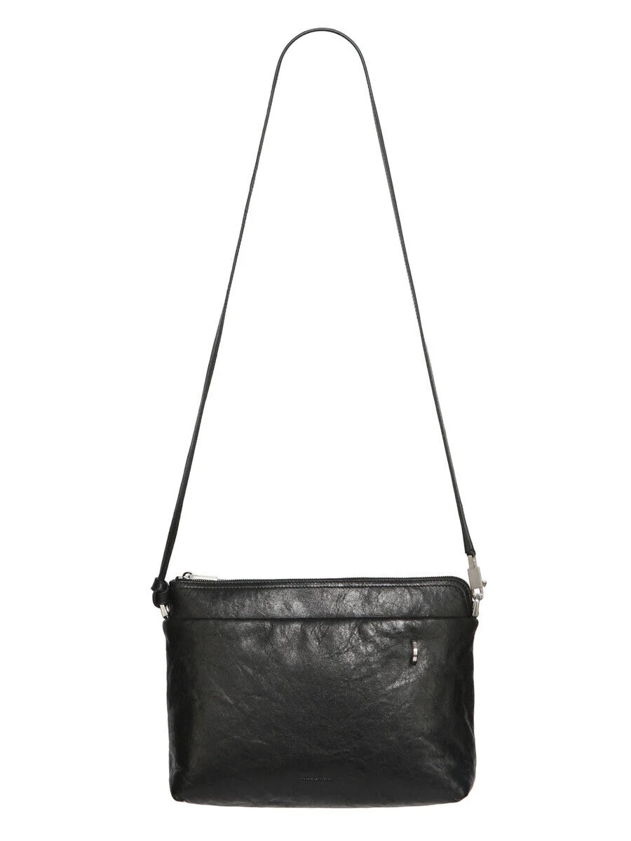 zip-fastening shoulder bag - 1