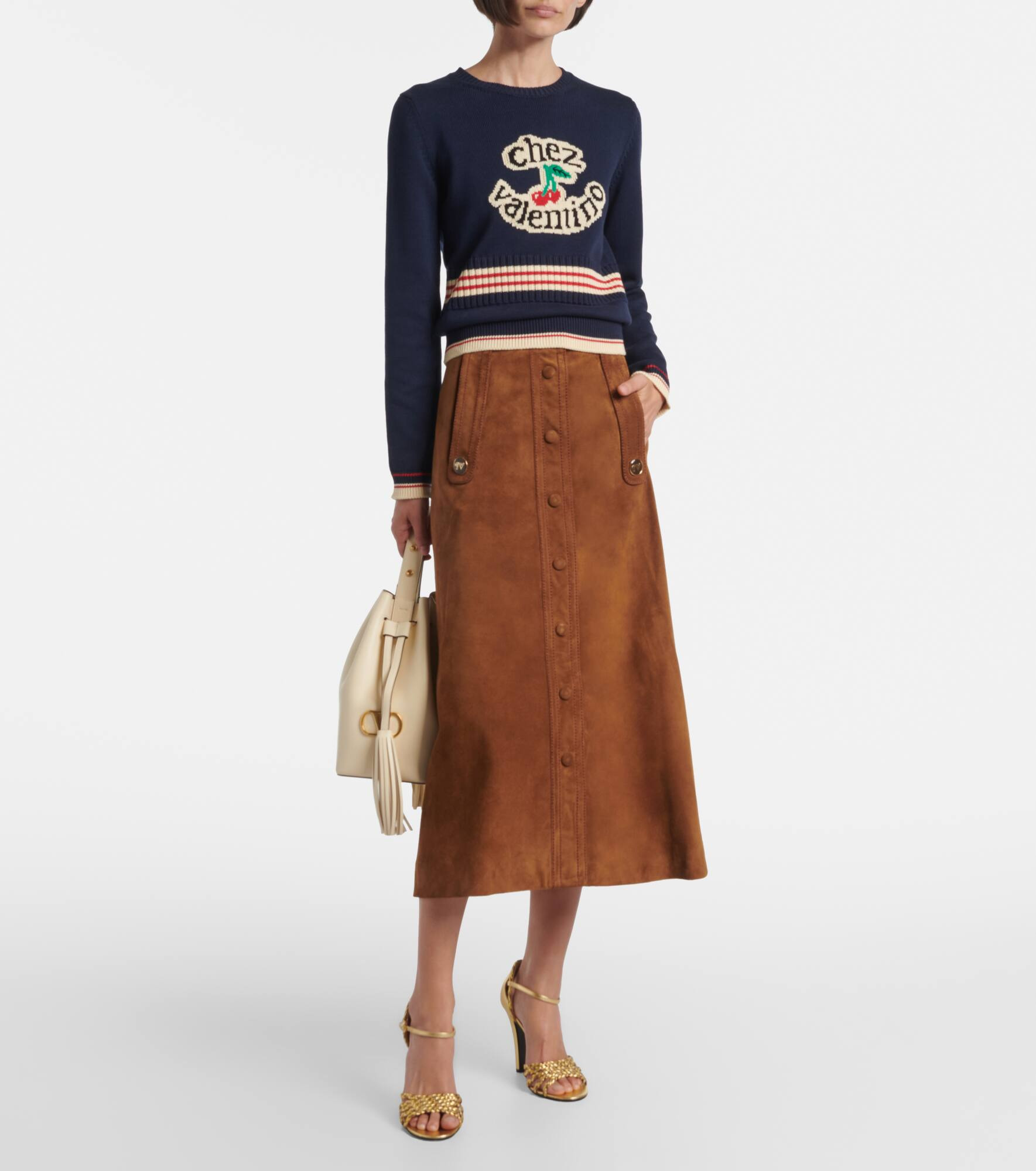 Suede midi skirt - 2