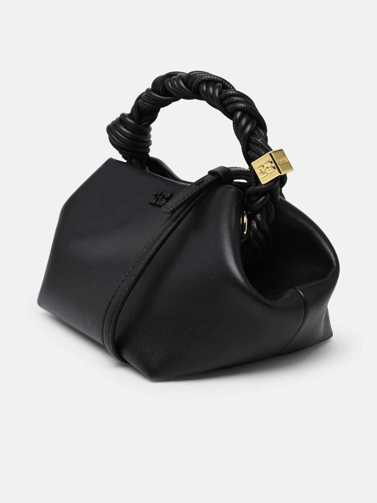'BOU' BAG IN BLACK RECYCLED LEATHER - 2