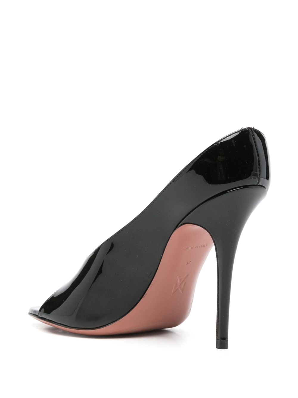 110mm leather heeled mules - 3
