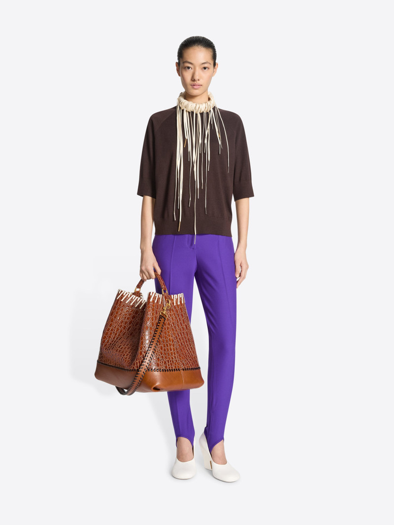 LEATHER BUCKET BAG 6