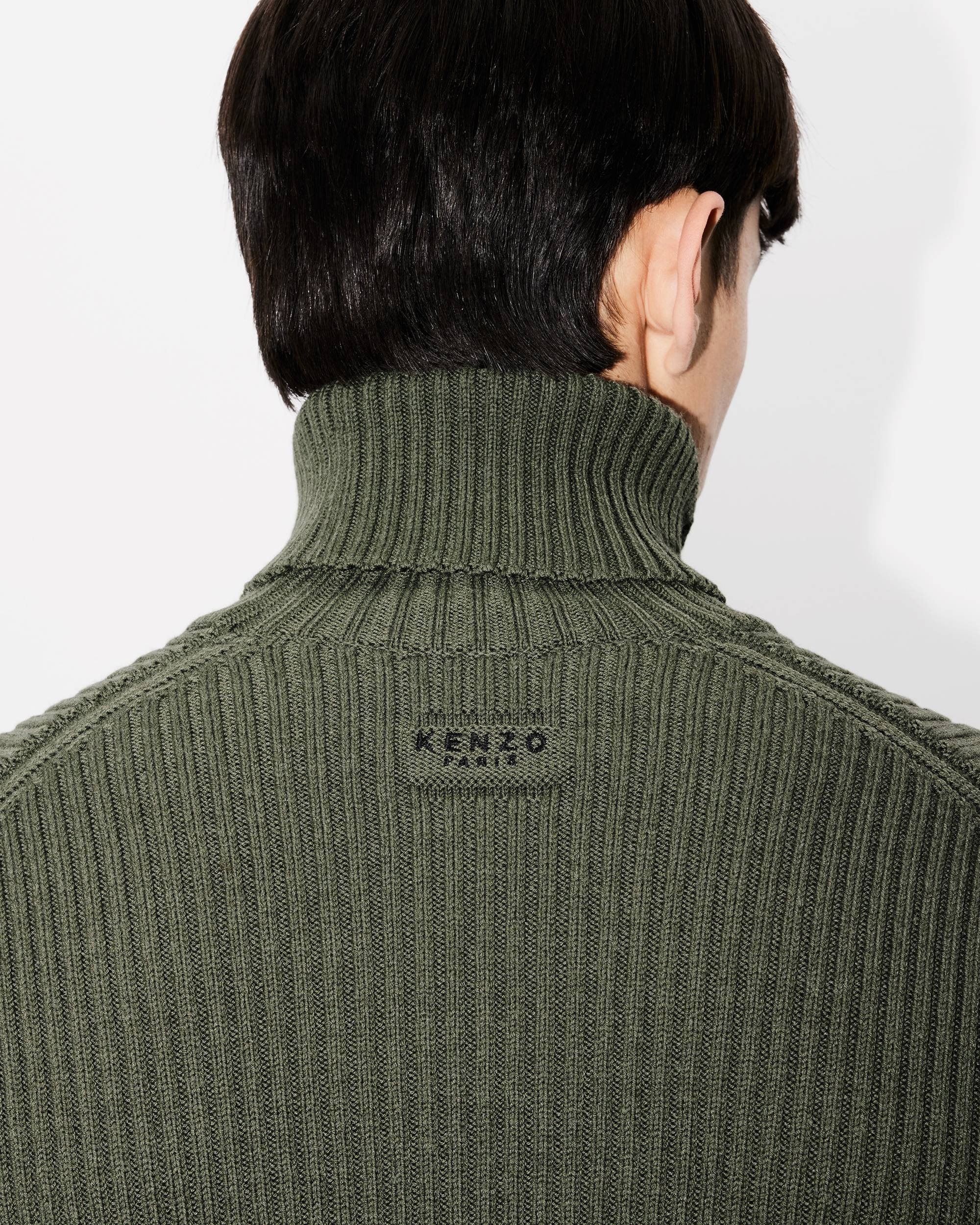 High turtleneck embroidered jumper - 6