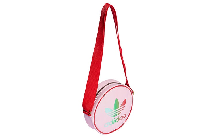 (WMNS) adidas Adicolor 70s Mini Airliner Round Bag 'Pink Red' IK4682 - 3