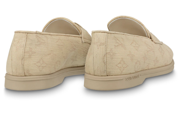LOUIS VUITTON Estate Loafers Shoes 'Beige Monogram' 1ABFOE - 3