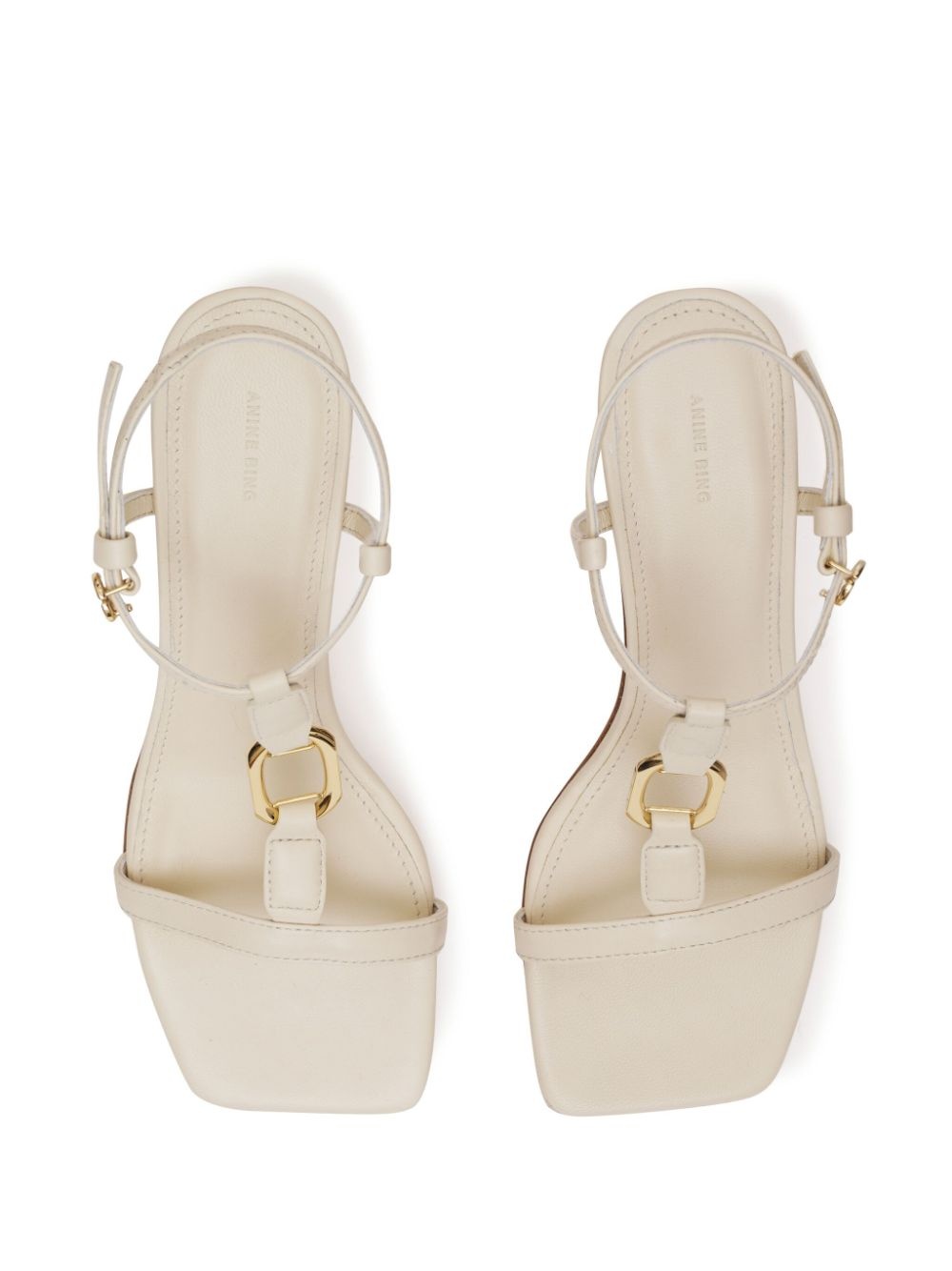Kiera 50mm square-toe sandals - 3