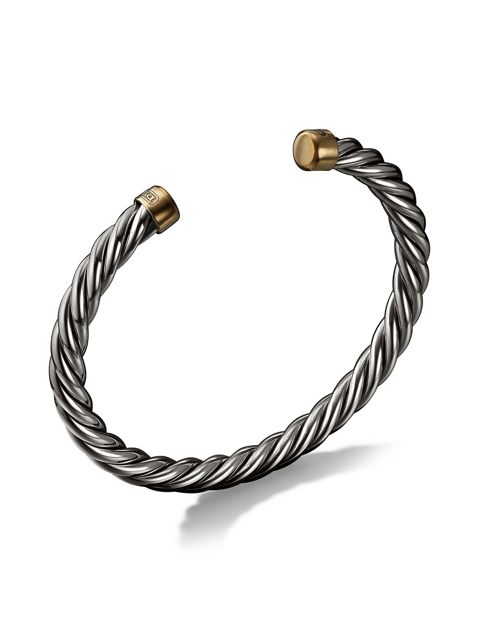 Men's Cable Cuff Bracelet in Sterling Silver - 1