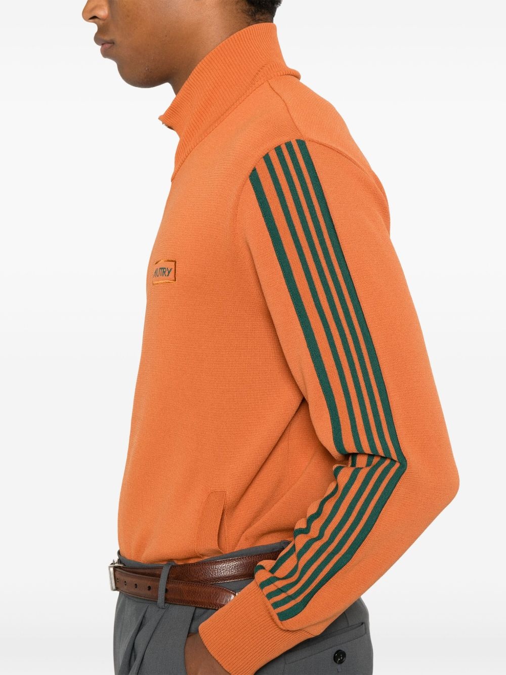 logo-appliqué zip-up sweatshirt - 5