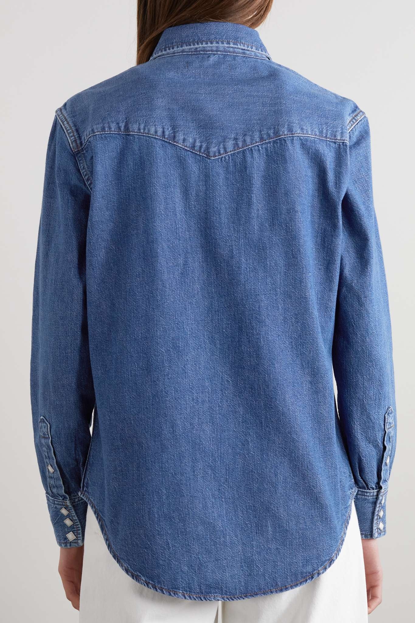 50s Sawtooth denim shirt - 3