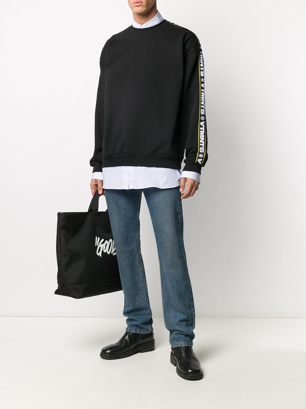 logo sleeve sweatshirt - 3