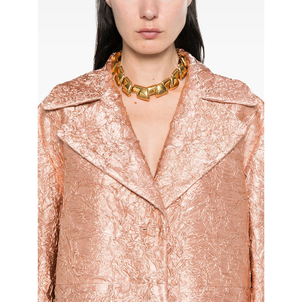 Dries Van Noten Pink Coats - Single Breasted Coats Women - 4