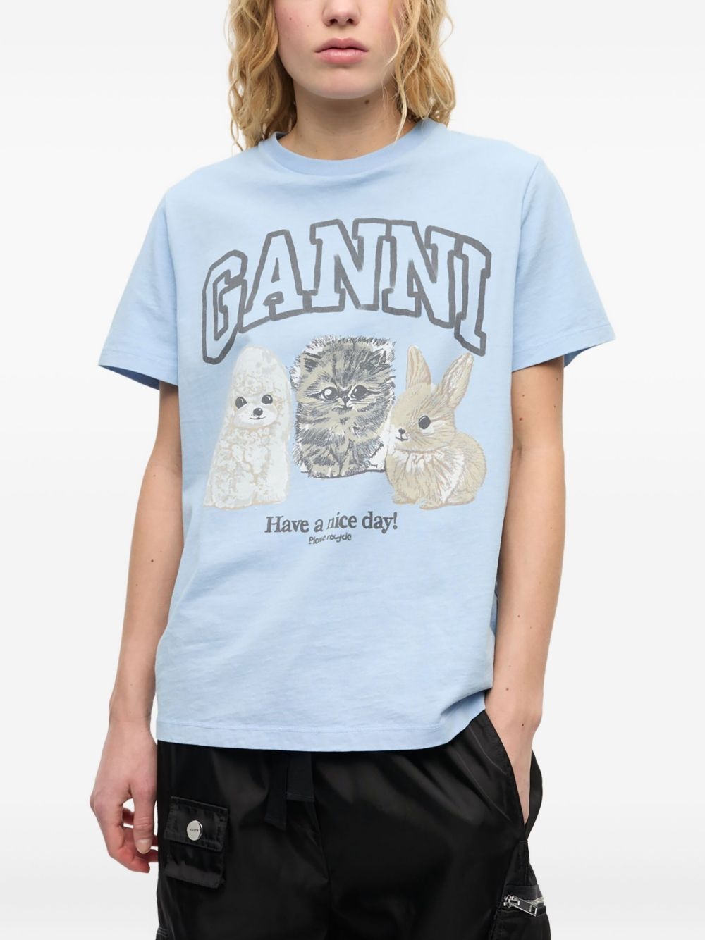 logo-print T-shirt - 3