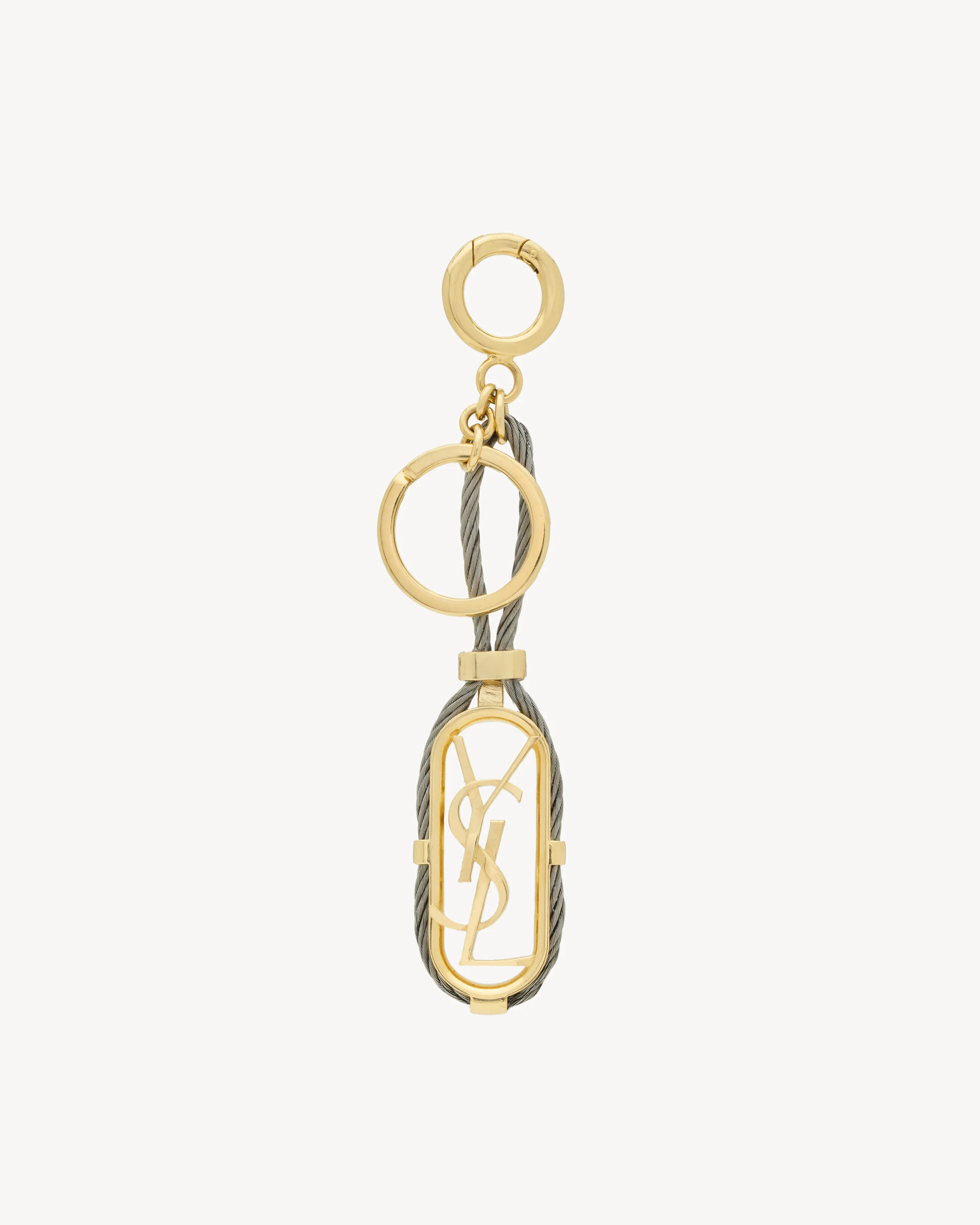 CASSANDRE CABLE BAG CHARM IN METAL - 1