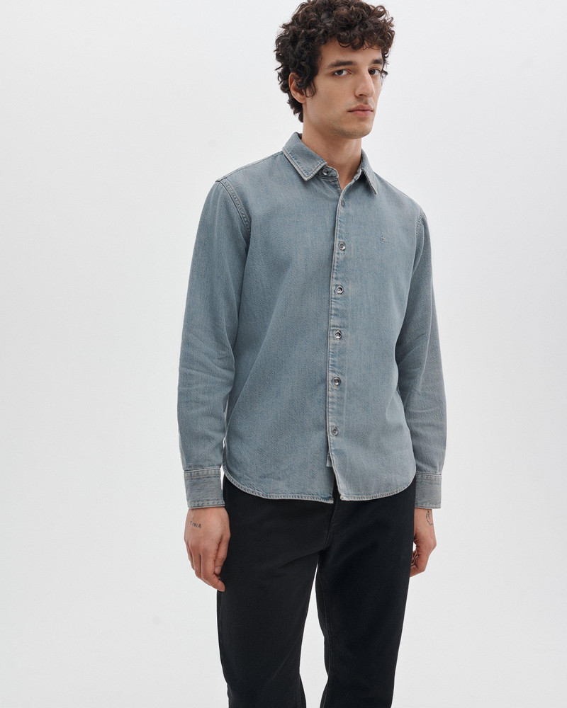 rag & bone Finch Infuse Denim Shirt Ultra Featherweight in Infuse Napeague outlook