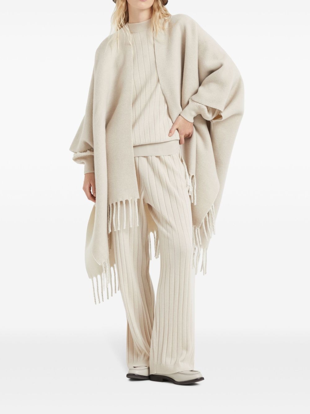 ribbed-knit cashmere pants - 2