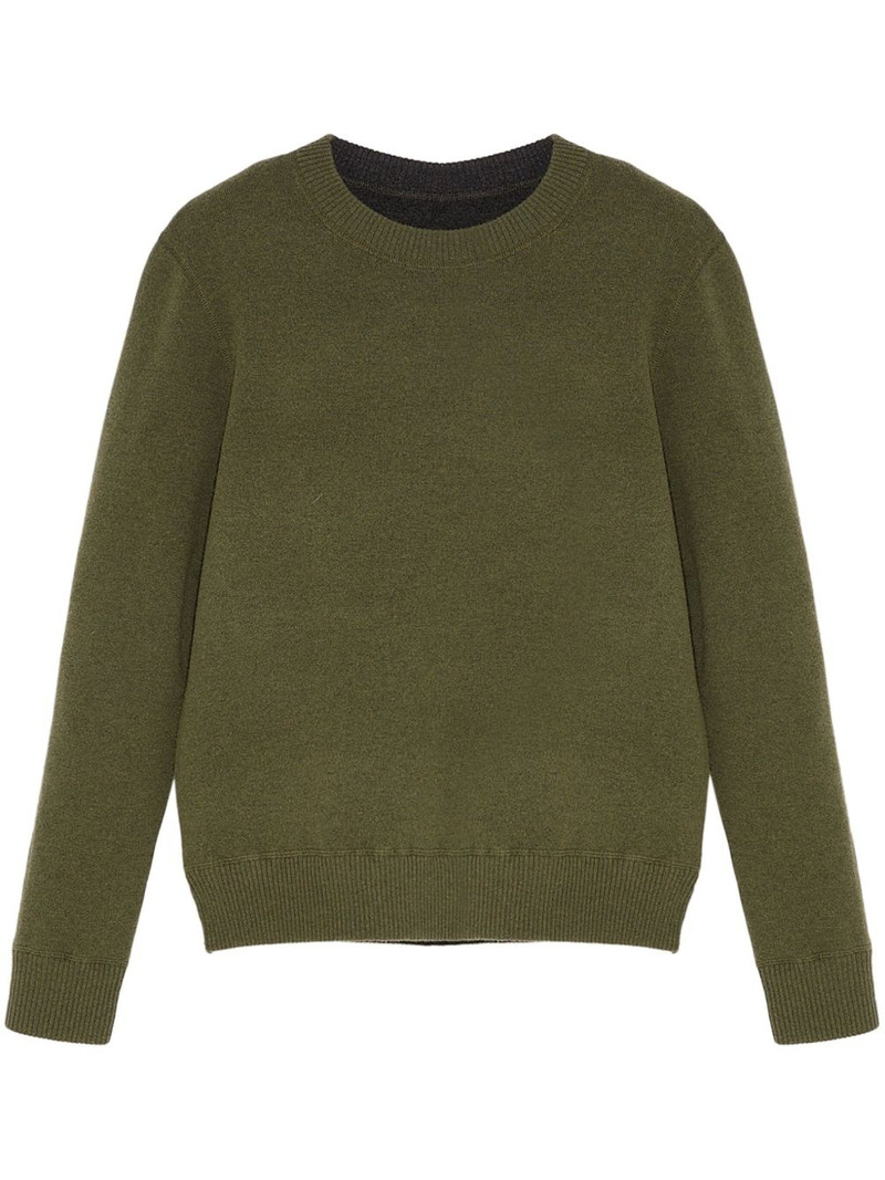 two-tone reversible knit jumper 1