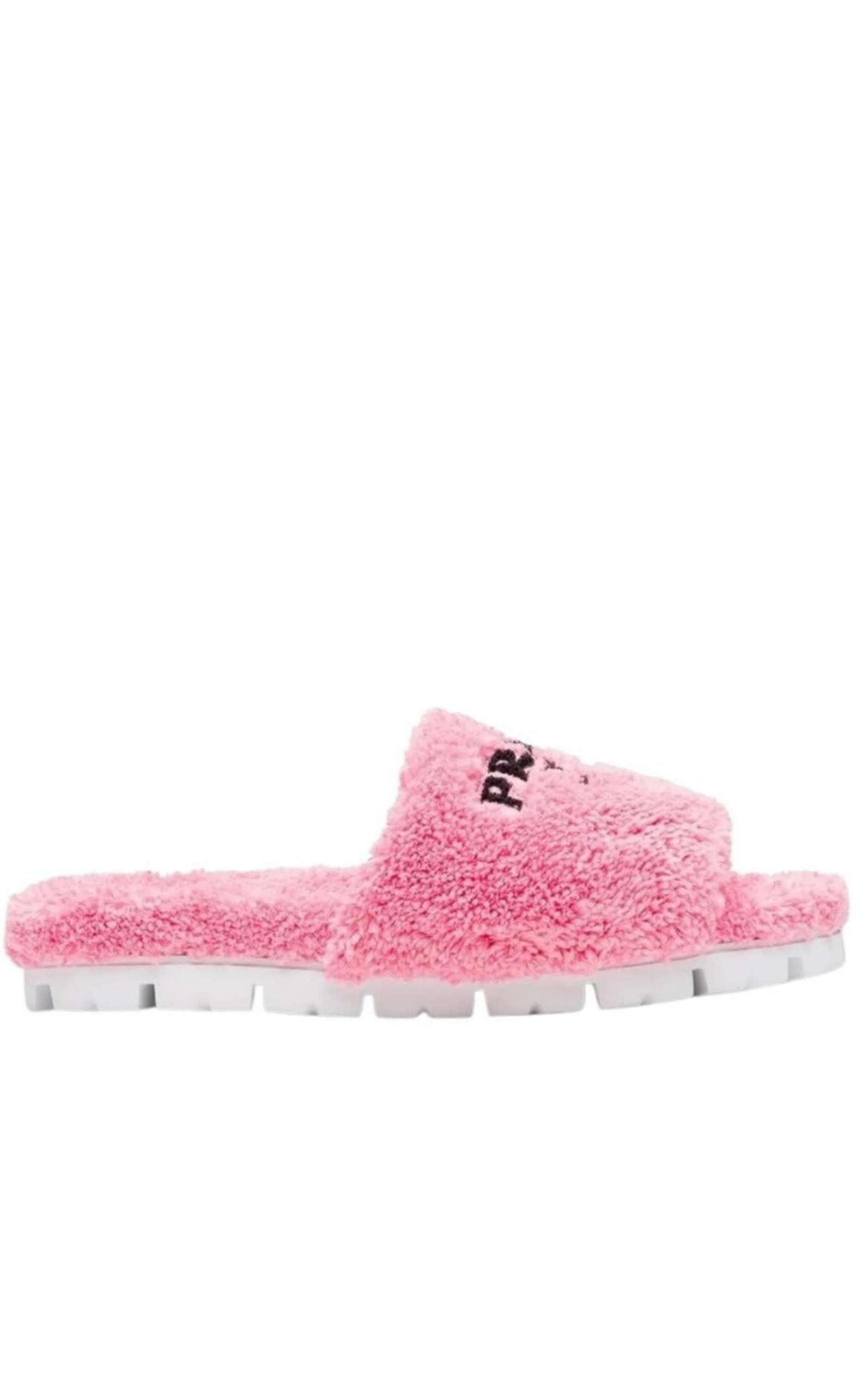 Logo-embroidered Faux Shearling Slides - 1