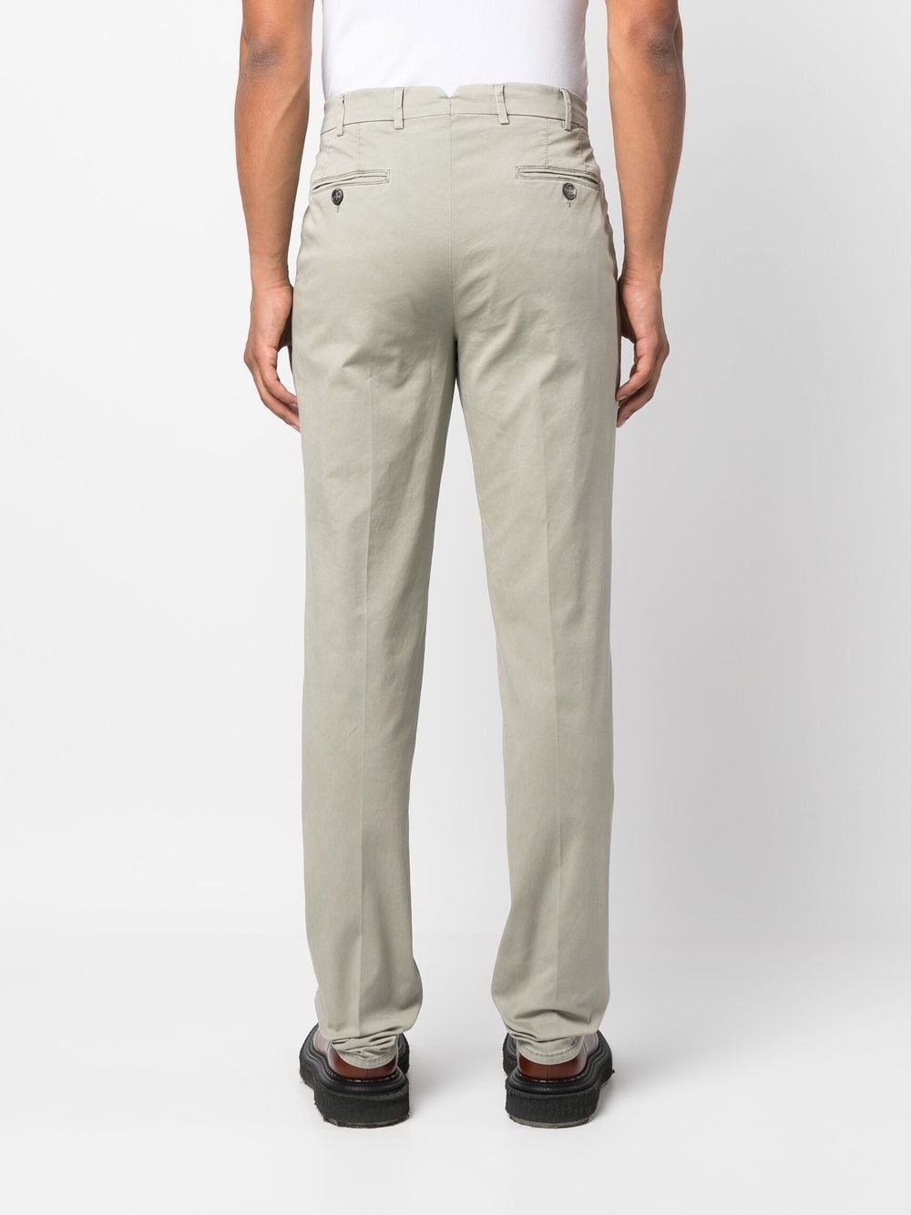 mid-rise straight-leg trousers - 4