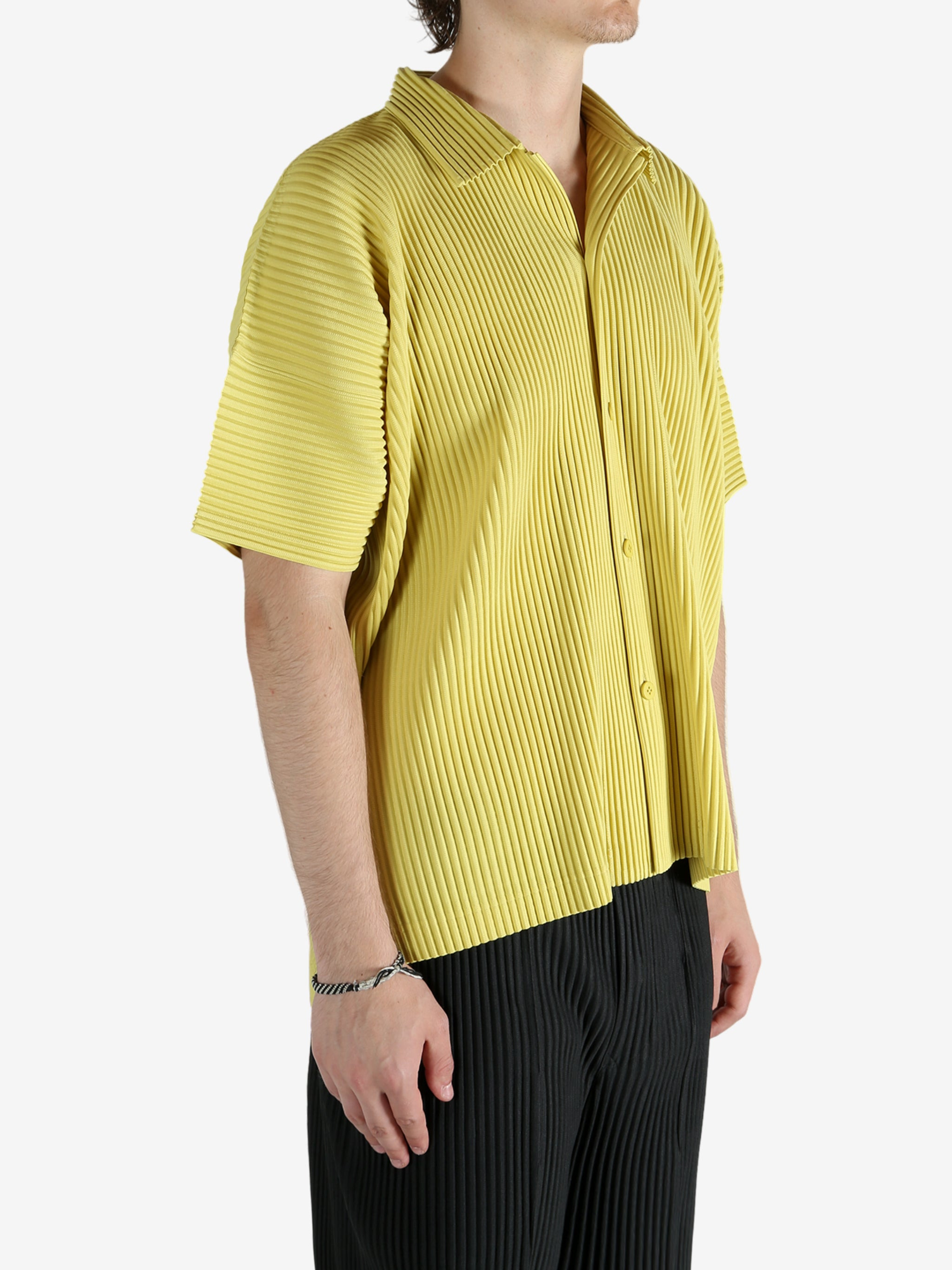 HOMME PLISSE ISSEY MIYAKE - Men Monthly Colors: July Open Collar Shirt - 2