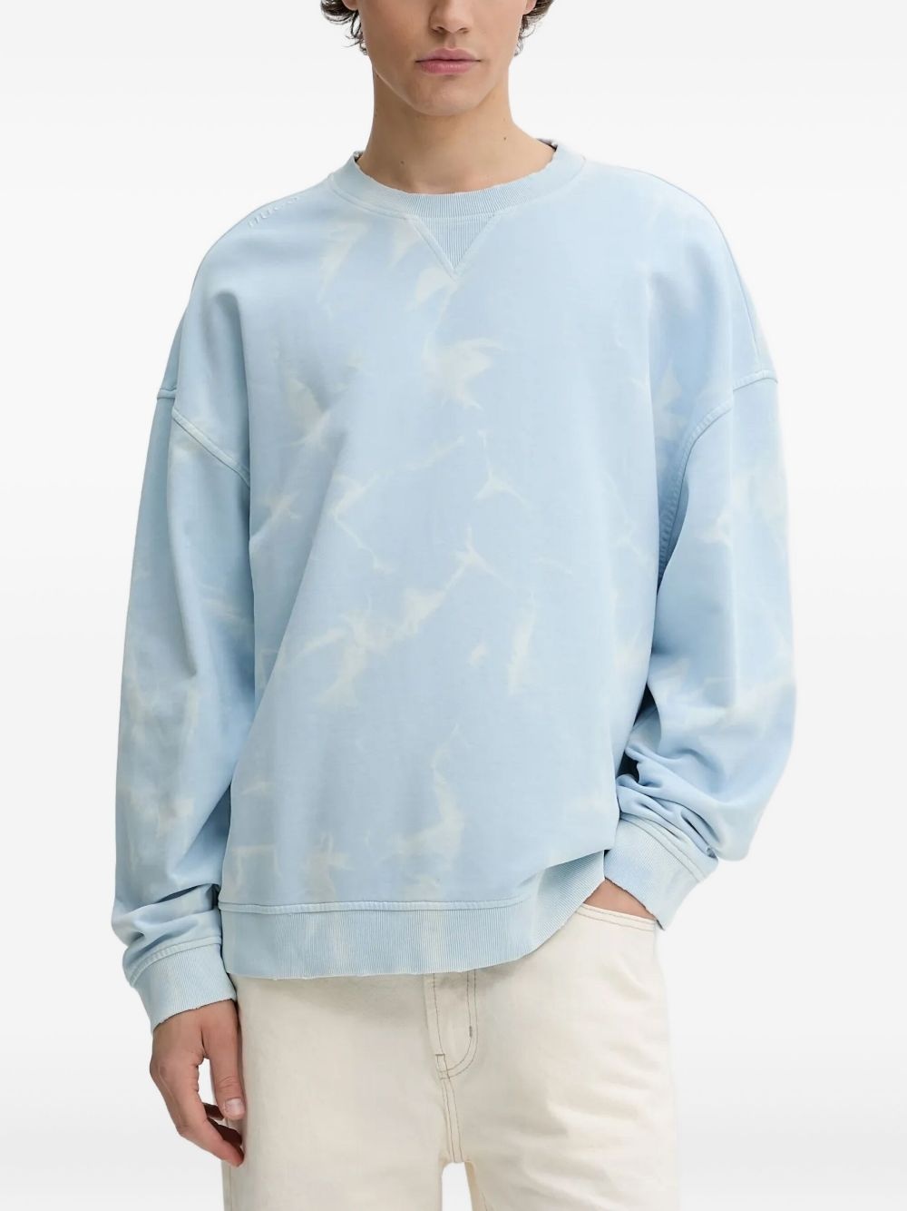 Nustroyos tie-dye embroidered sweatshirt - 3