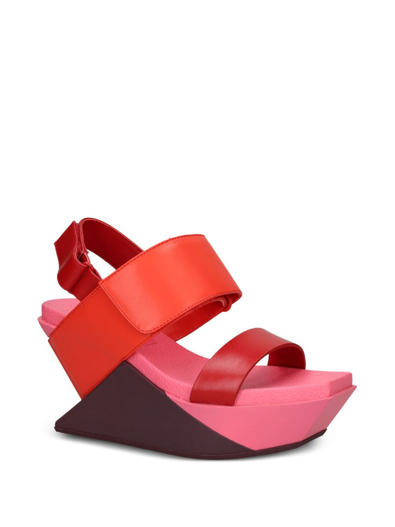 UNITED NUDE Delta Wedge touch-strap wedge sandals outlook