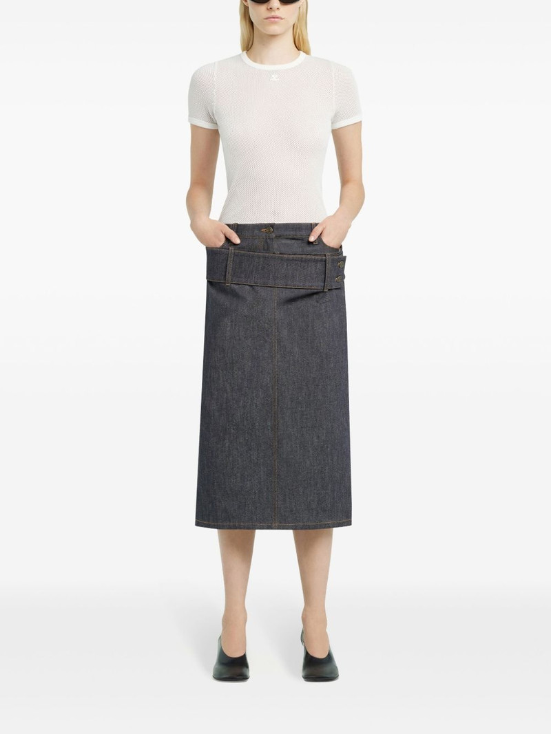 courrèges mesh T-shirt outlook