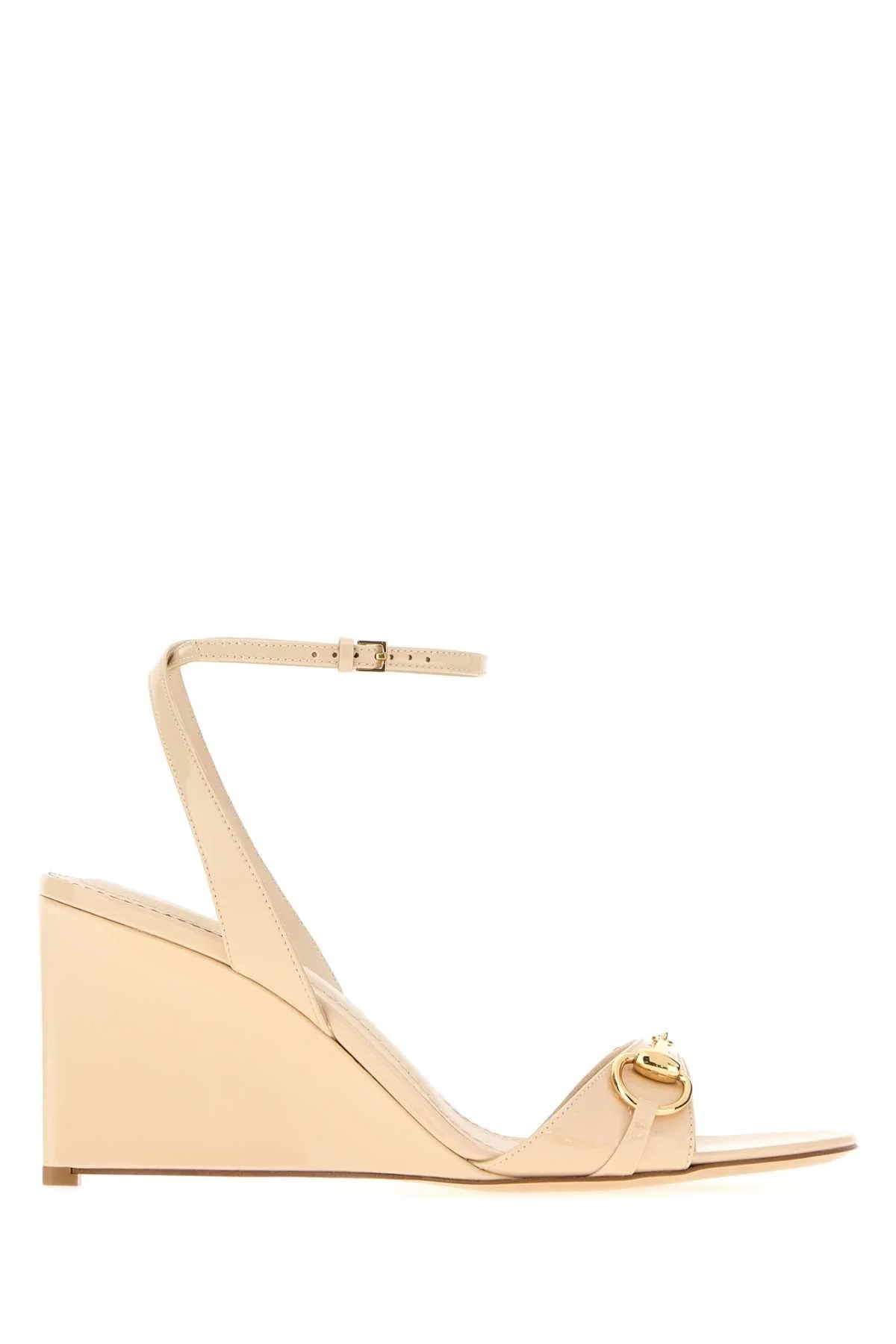 Gucci Women Ivory Leather Sandals - 1