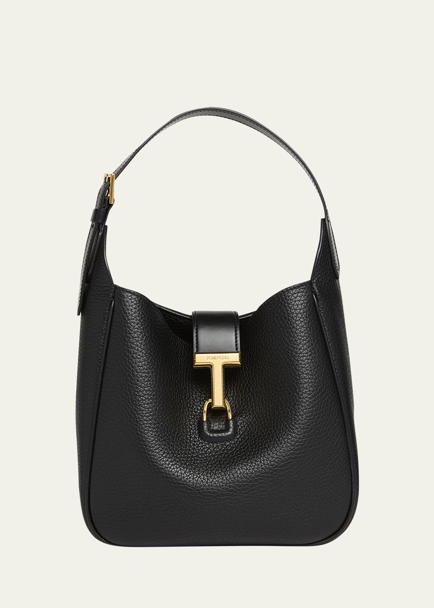 Monarch Small Hobo Bag in Grained Leather - 1