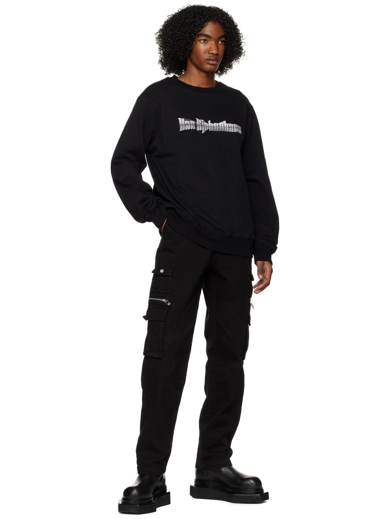 HAN KJØBENHAVN Black Printed Sweatshirt outlook