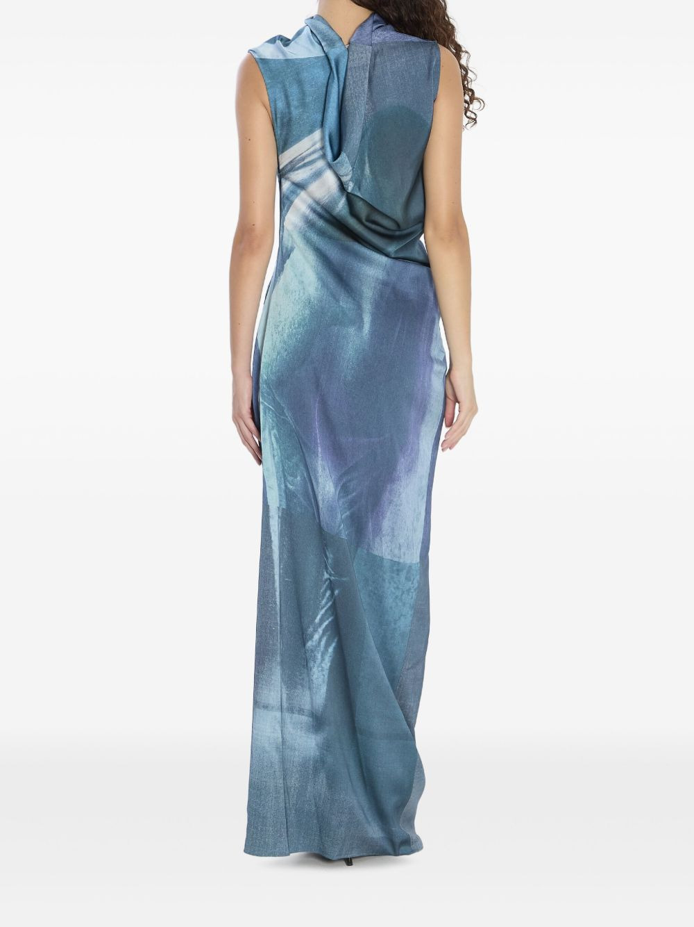 geometric-print maxi dress - 3