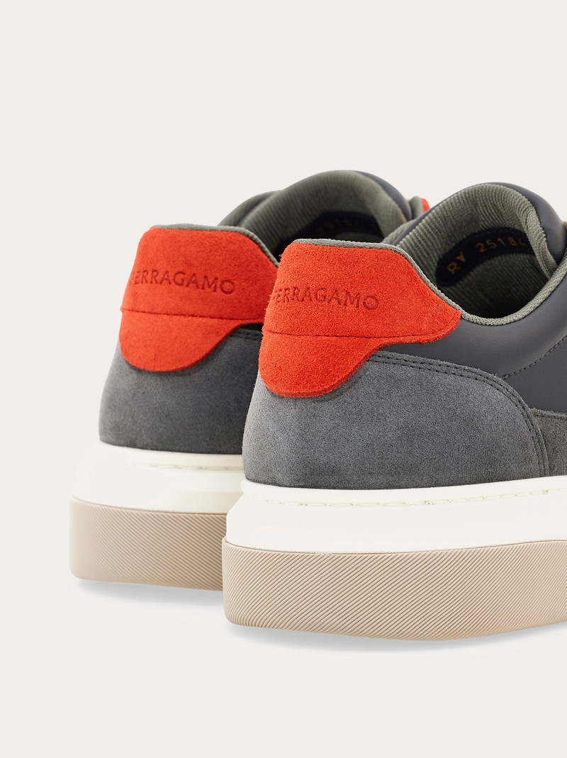 FERRAGAMO Low top sneaker with Gancini outline outlook